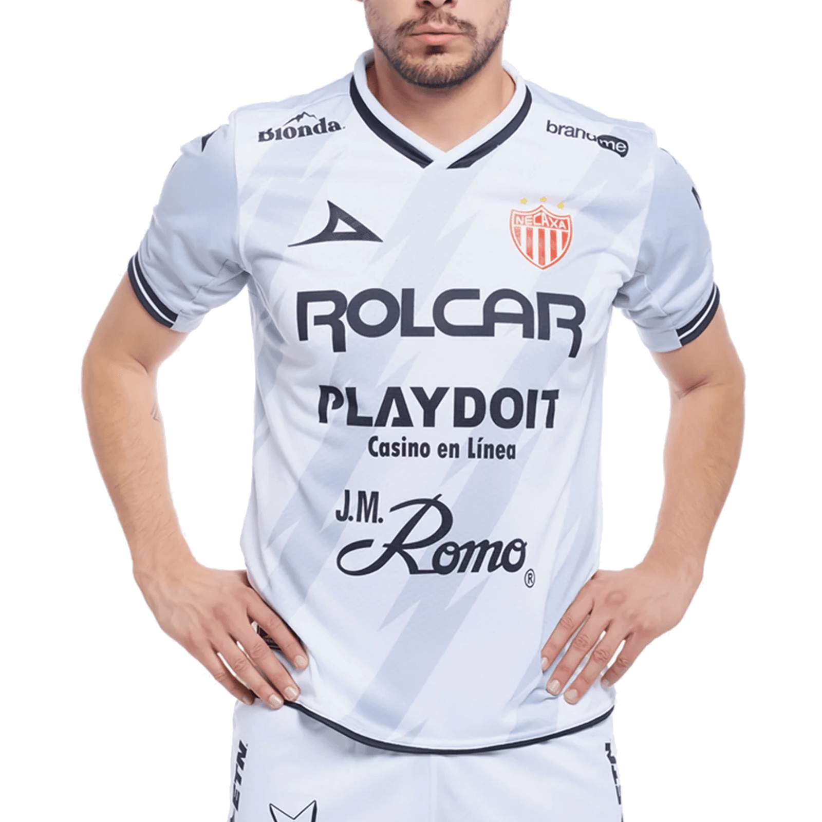 Prima Necaxa Away Jersey 24/25 (White/Grey) | SoccerWearhouse
