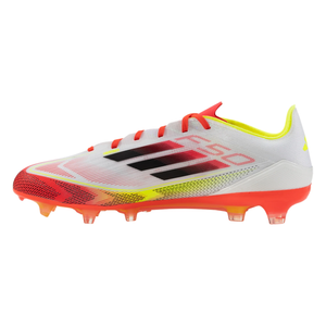 adidas F50 Pro FG Soccer Cleats (White/Black/Yellow)