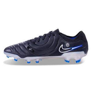 Nike Legend 10 Pro Firm Ground Soccer Cleats (Black/Chrome-Hyper Royal)