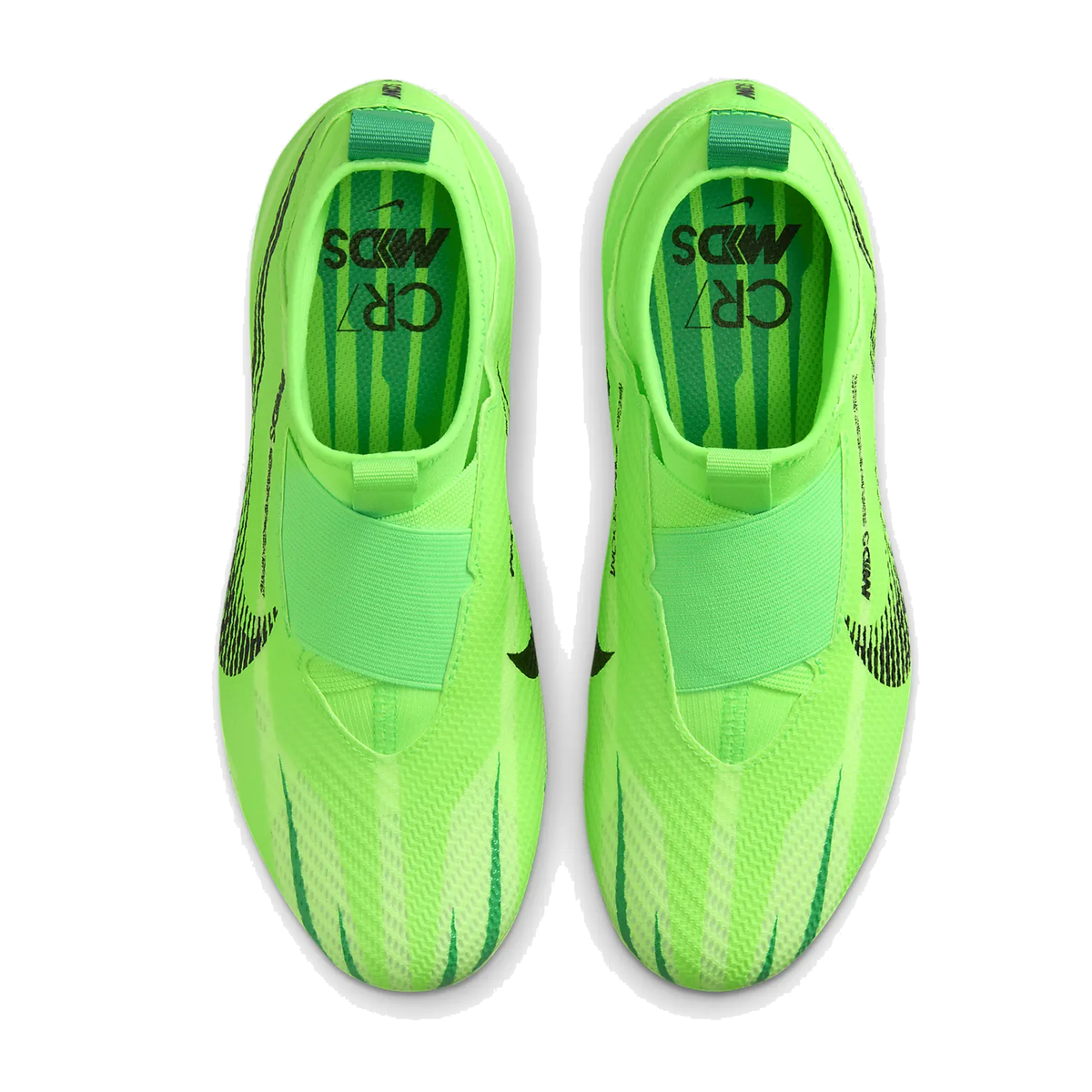 Nike Jr. Zoom Superfly 9 Pro MDS Firm Ground Soccer Cleats (Green Stri ...