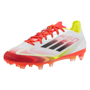 adidas F50 Pro FG Soccer Cleats (White/Black/Yellow)