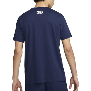 Nike Paris Saint-Germain Badge T-Shirt (Midnight Navy)