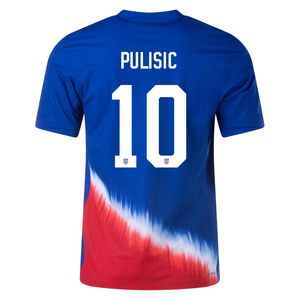 Nike United States Match Authentic Christian Pulisic Away Jersey 24/25 (Old Royal/Sport Red/White)