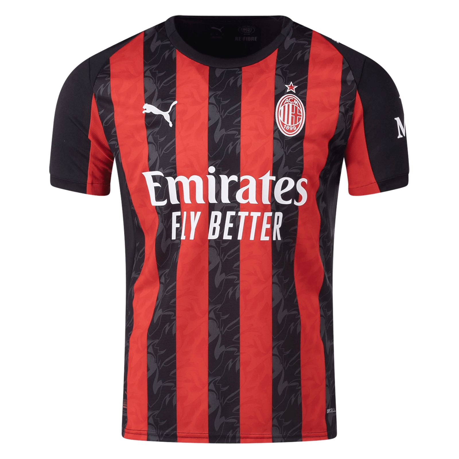 Puma AC Milan Home Jersey 25/26 (Red/Black) | SoccerWearhouse