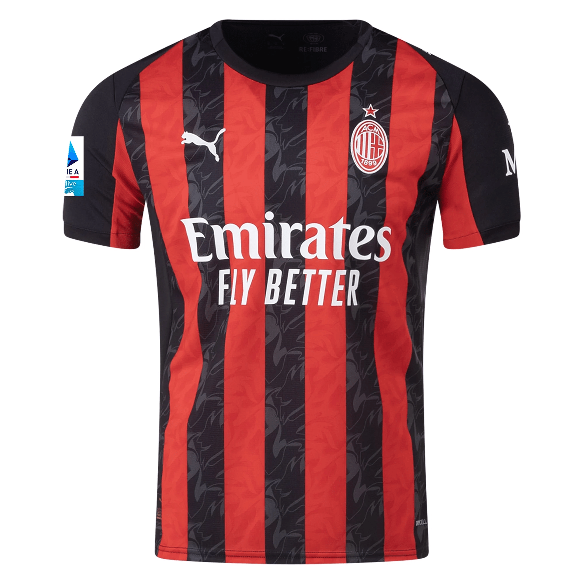 Puma AC Milan Luka Modric Home Jersey w/ Serie A Patch 25/26 (Red/Blac