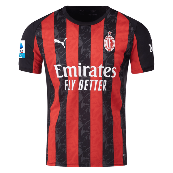 Puma AC Milan Luka Modric Home Jersey w/ Serie A Patch 25/26 (Red/Blac
