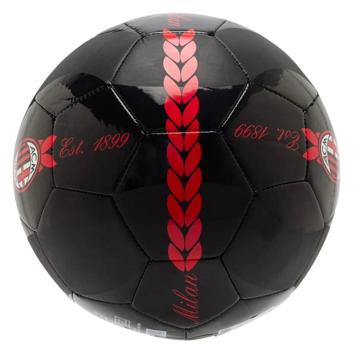 Puma AC Milan Prematch Mini Soccer Ball (Black/Red) | SoccerWearhouse