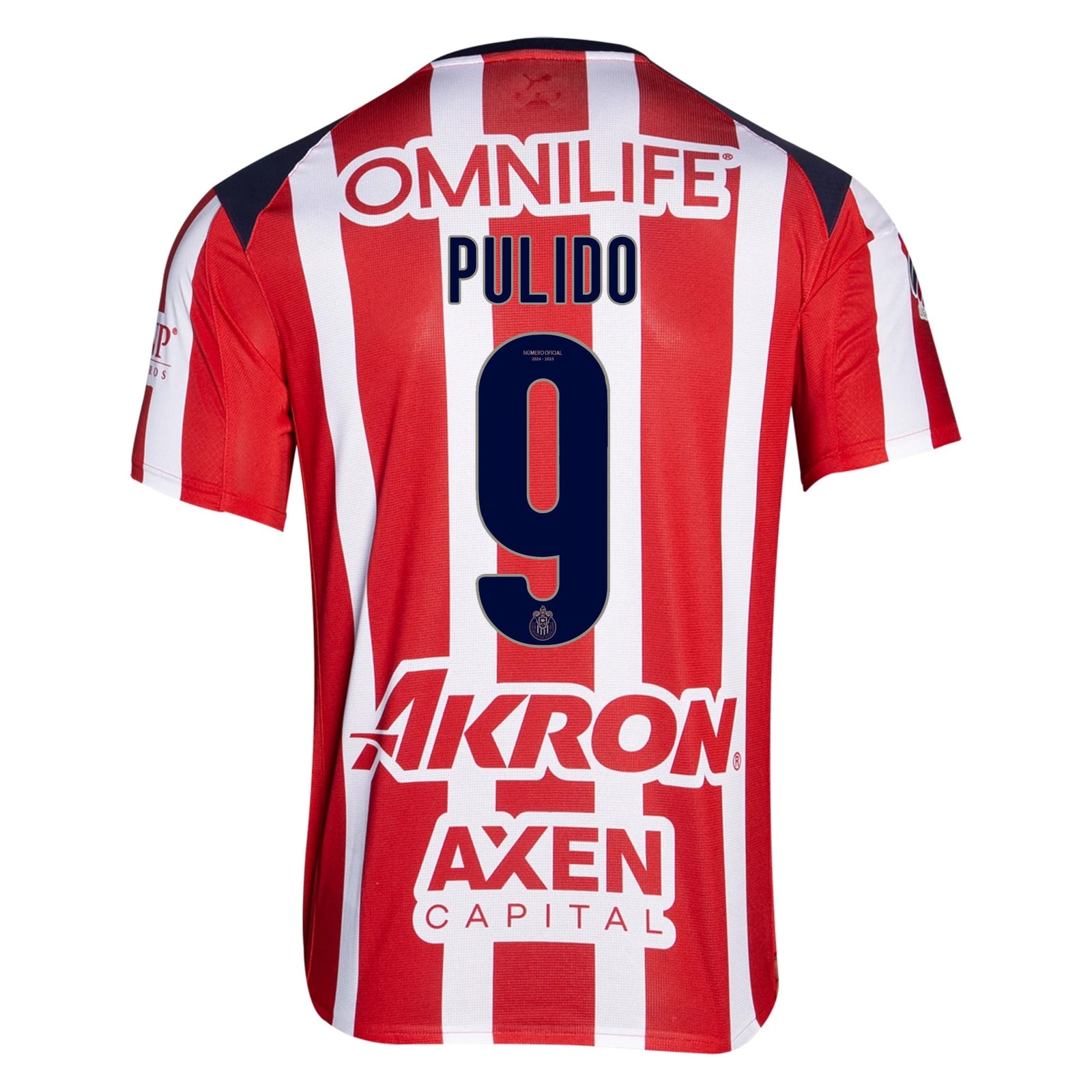 Puma Alan Pulido Men's Chivas De Guadalajara Home Jersey 25/26 (Puma Red/White) | SoccerWearhouse