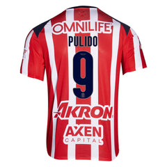 Puma Alan Pulido Men's Chivas De Guadalajara Home Jersey 25/26 (Puma R
