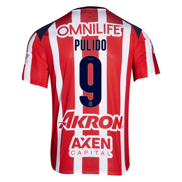 Puma Alan Pulido Men's Chivas De Guadalajara Home Jersey 25/26 (Puma R