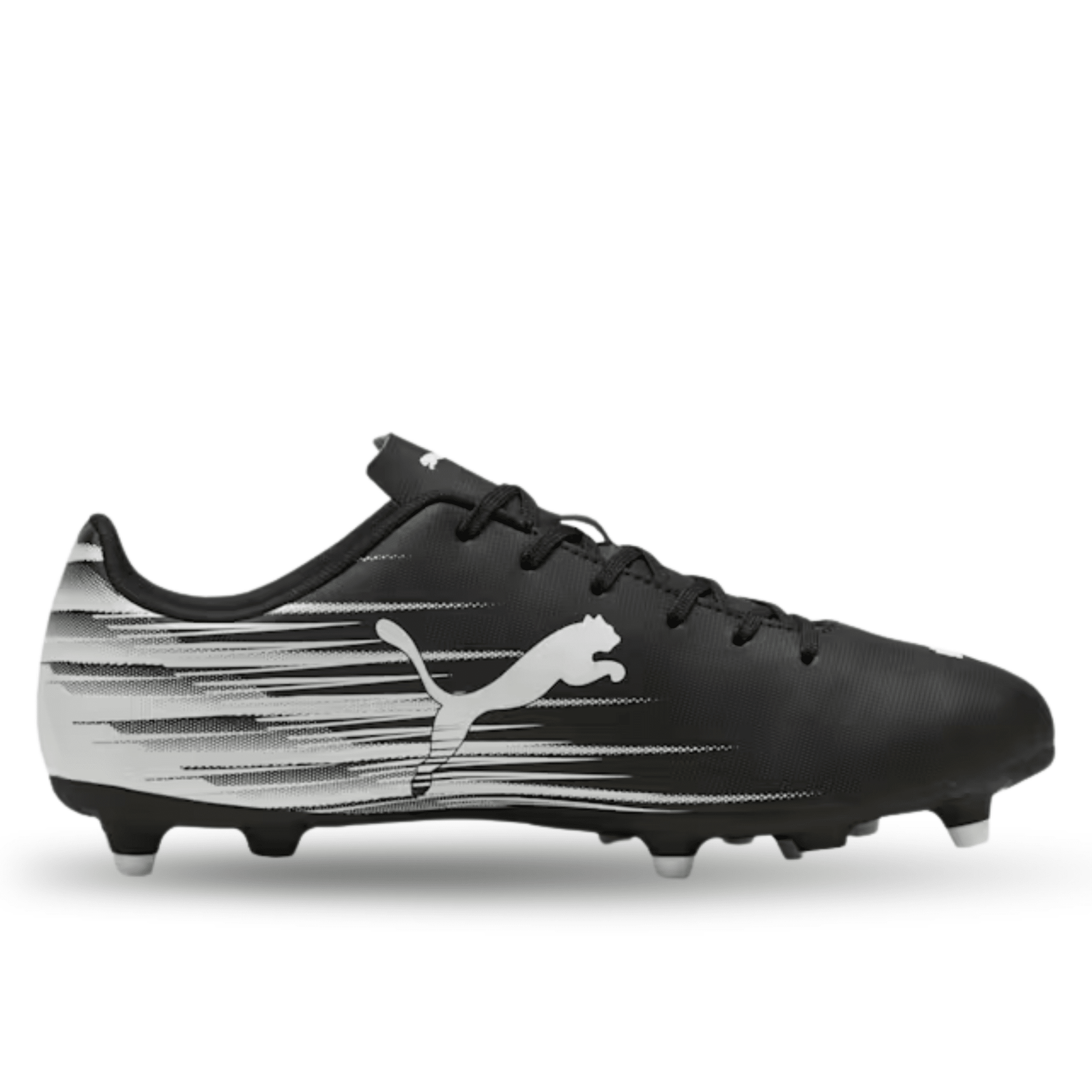 PUMA Attacanto II FG/AG Soccer Cleats (Black/White) | SoccerWearhouse