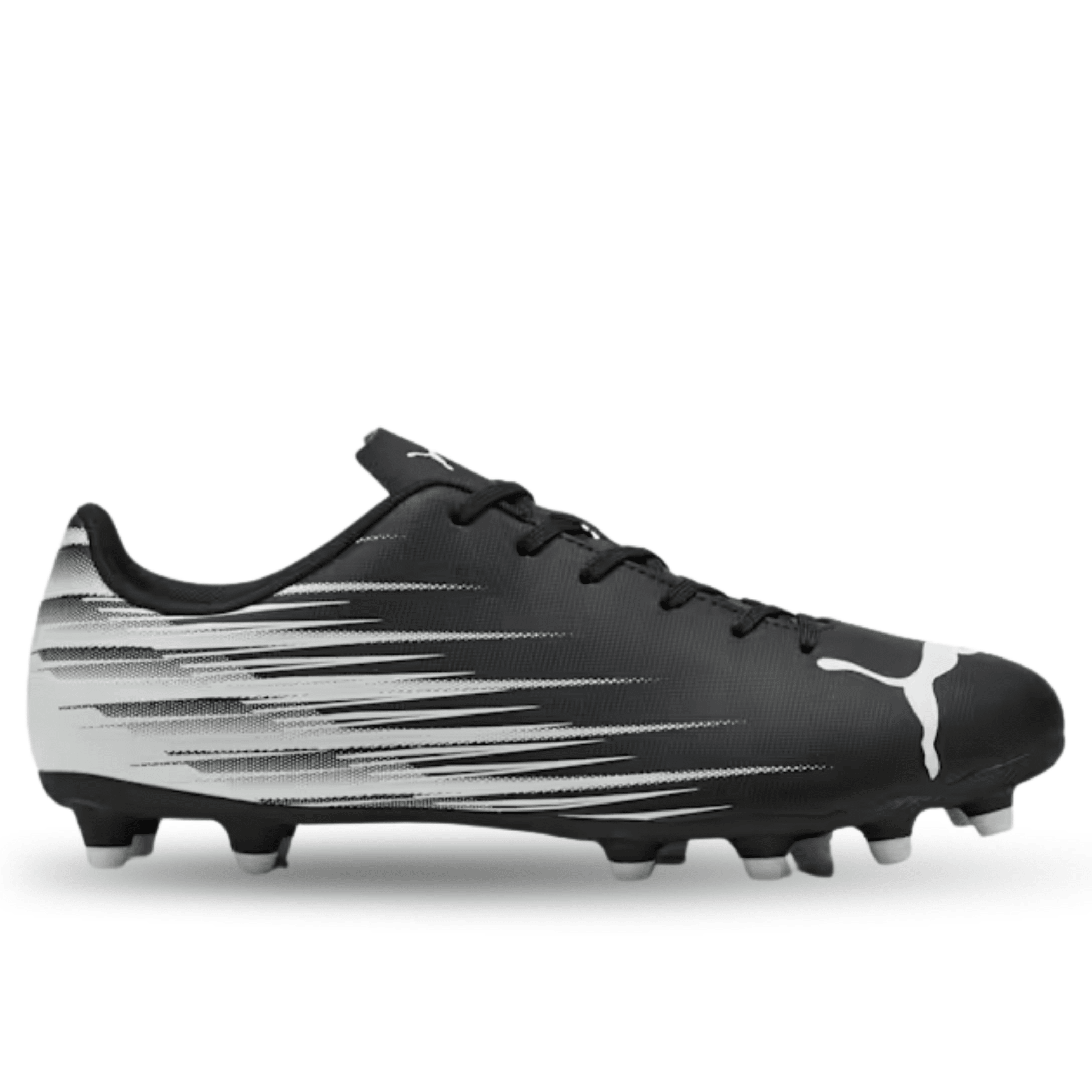 PUMA Attacanto II FG/AG Soccer Cleats (Black/White)