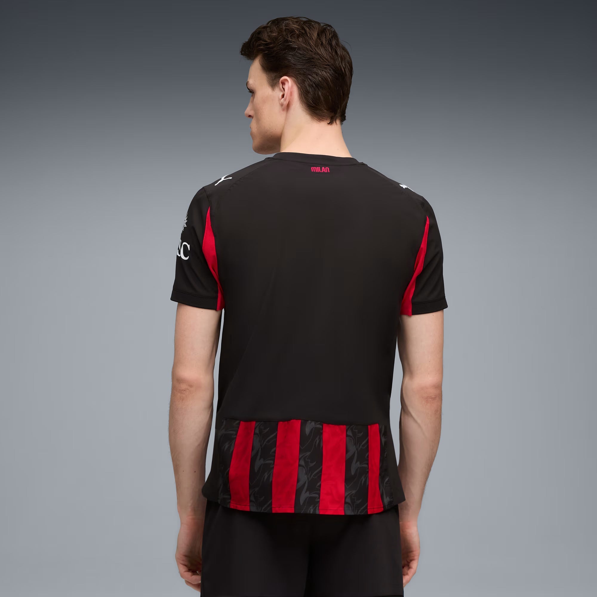 Puma Rafa Leao Men's AC Milan Authentic Home Jersey 25/26 w/ Seria A P