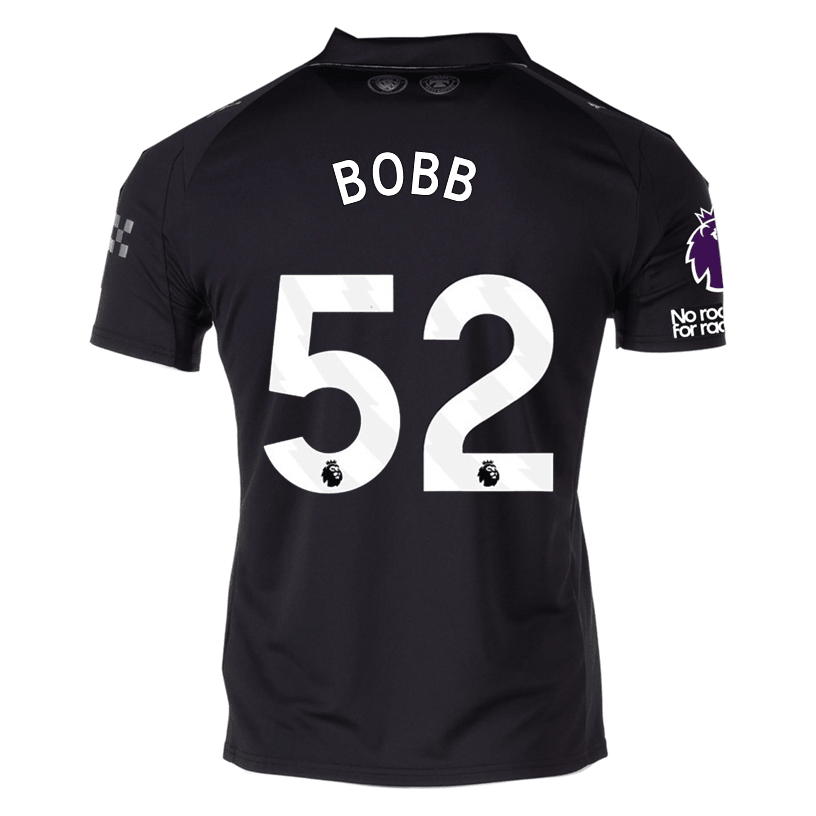 Puma Bobb Men's Manchester City Away Jersey 25/26 w/ NRFR + EPL Patches (Puma Black) | SoccerWearhouse