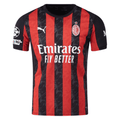 Puma AC Milan Home Jersey w/ Champions League Patches 25/26 (Red/Black)
