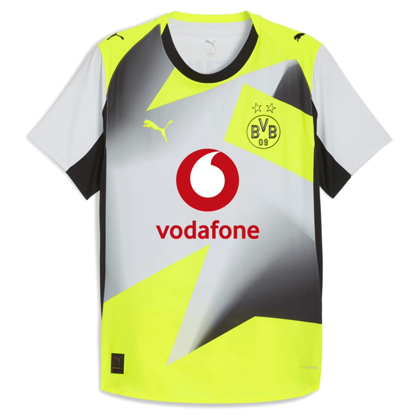 Puma Borussia Dortmund Authentic Away Jersey 25/26 (Silver Mist/Yellow Alert) | SoccerWearhouse