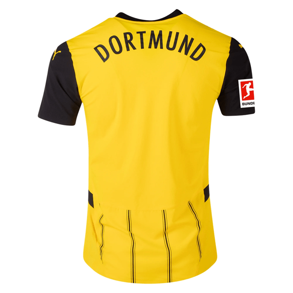 Puma Borussia Dortmund Authentic Julian Brandt Home Jersey w/ Bundesliga Patch 24/25 (Faster Yellow/Puma Black) | SoccerWearhouse