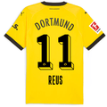 Puma Borussia Dortmund Authentic Marco Reus Home Jersey w/ Bundesliga Patch 23/24 (Cyber Yellow/Puma Black)