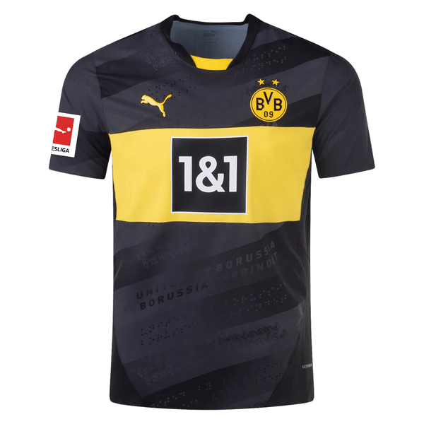 Puma Borussia Dortmund Authentic Emre Can Away Jersey w/ Bundesliga Pa