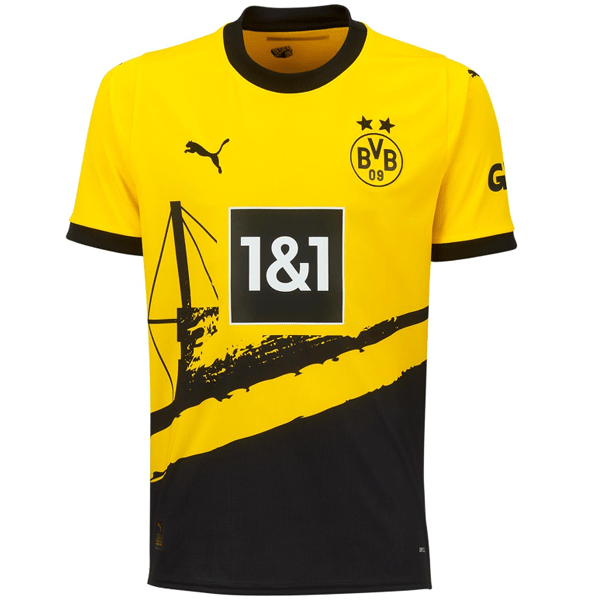 Puma Borussia Dortmund Home Jersey 23/24 (Cyber Yellow/Puma Black) | SoccerWearhouse