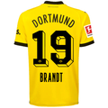 Puma Borussia Dortmund Julian Brandt Home Jersey w/ Bundesliga Patch 23/24 (Cyber Yellow/Puma Black)