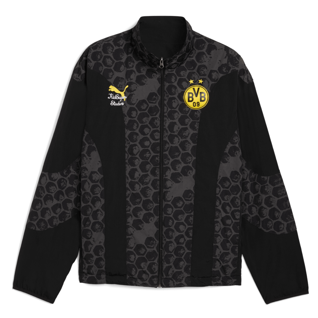 Puma BVB 25/26 KidSuper Reversible Jacket (Puma Black/Faster Yellow) | SoccerWearhouse