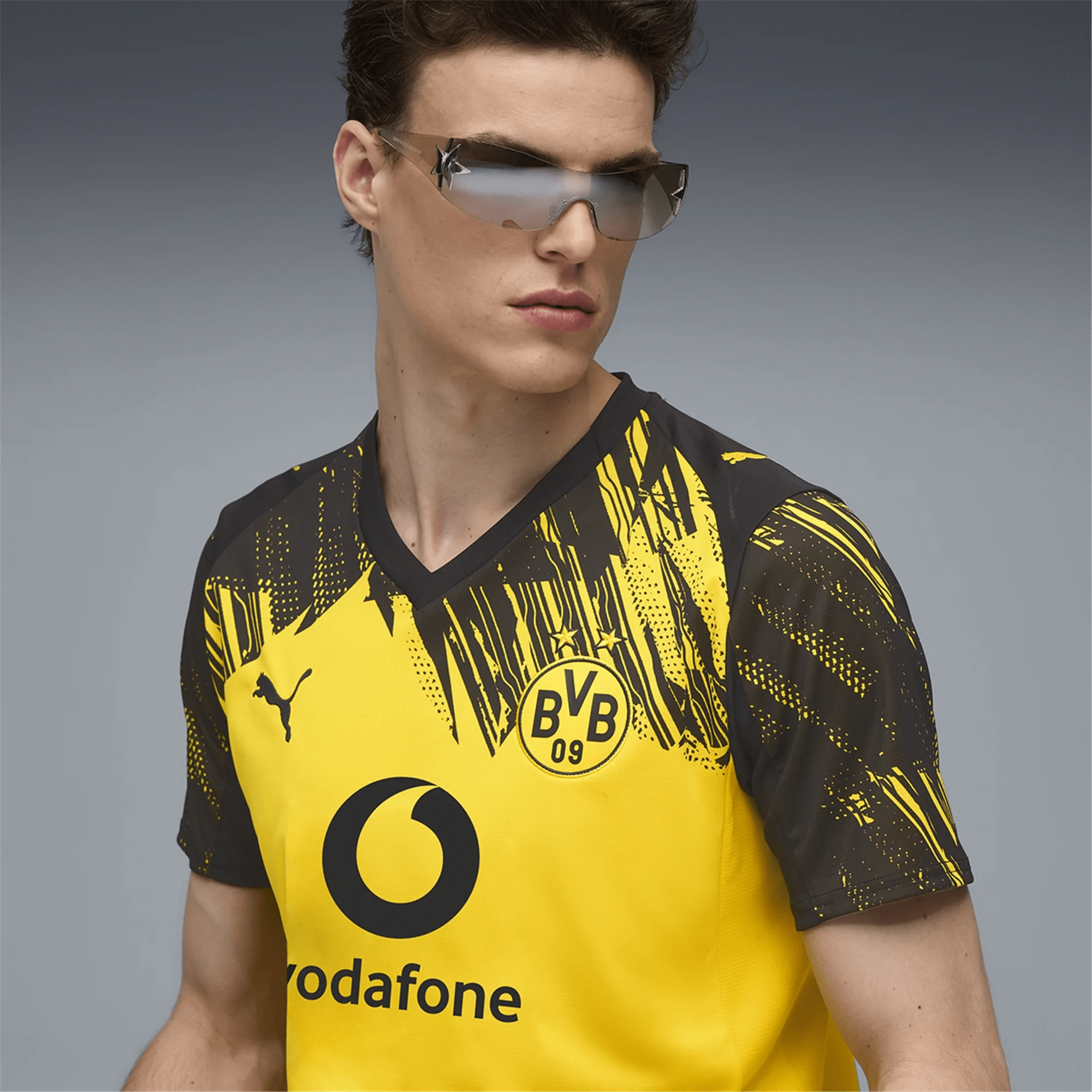 Puma Men's BVB Dortmund Home Jersey 25/26 (Faster Yellow/Black)