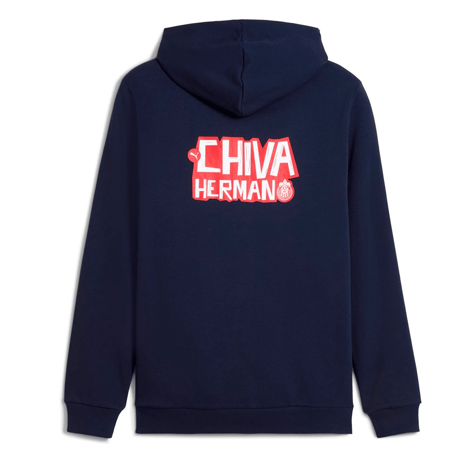 Puma Chivas Football Culture Hooded Sweat Jacket (Puma Navy/Puma Red) | SoccerWearhouse