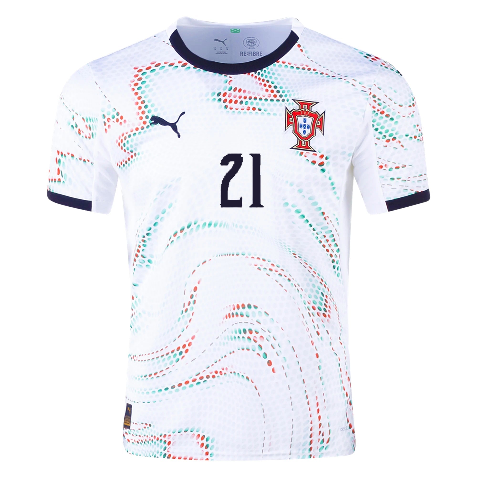 Puma Diogo Jota Portugal Away Jersey 25/26 (Puma White/Puma Black)