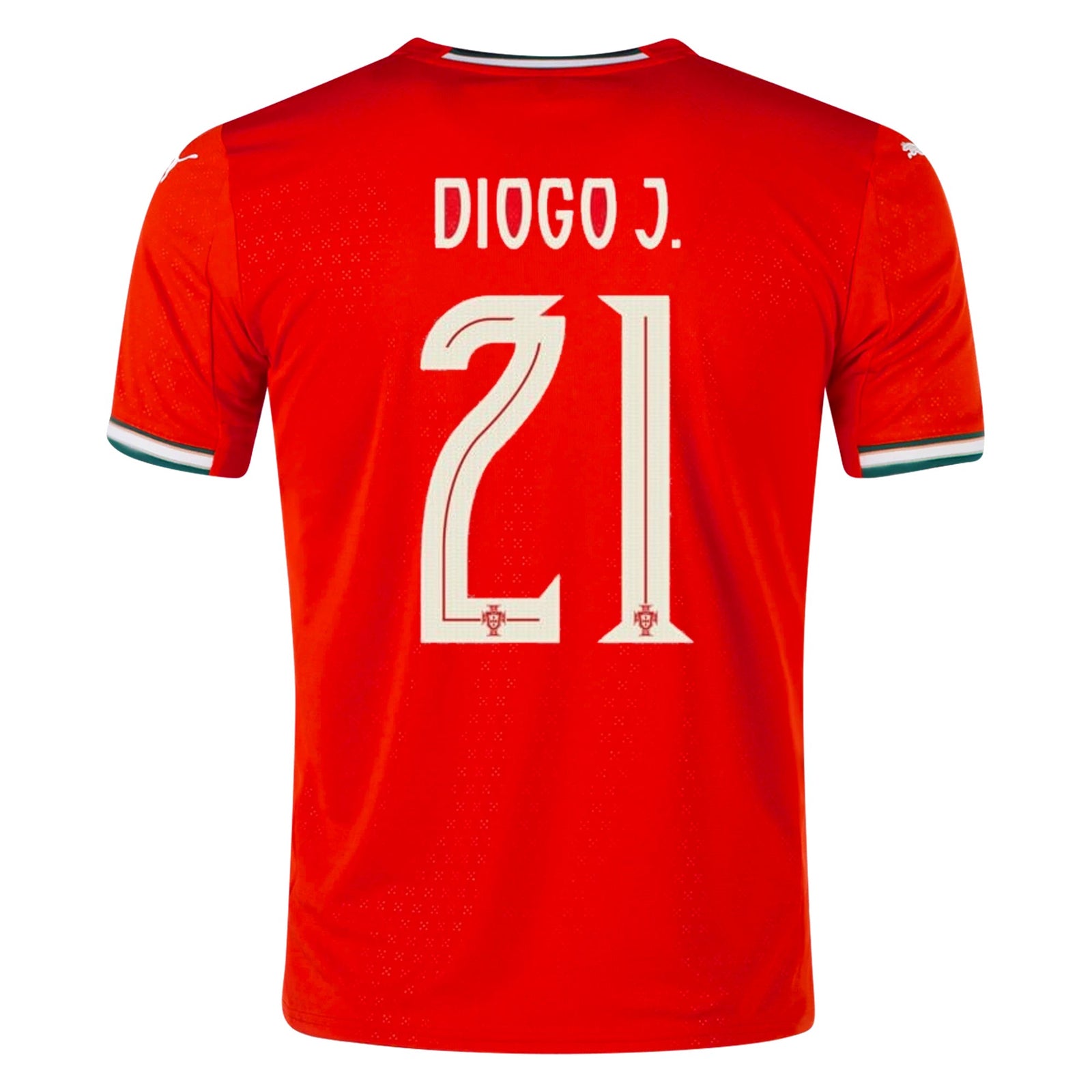 Puma Diogo Jota Portugal Home Jersey 25/26 (Sport Red/Sugared Almond) | SoccerWearhouse