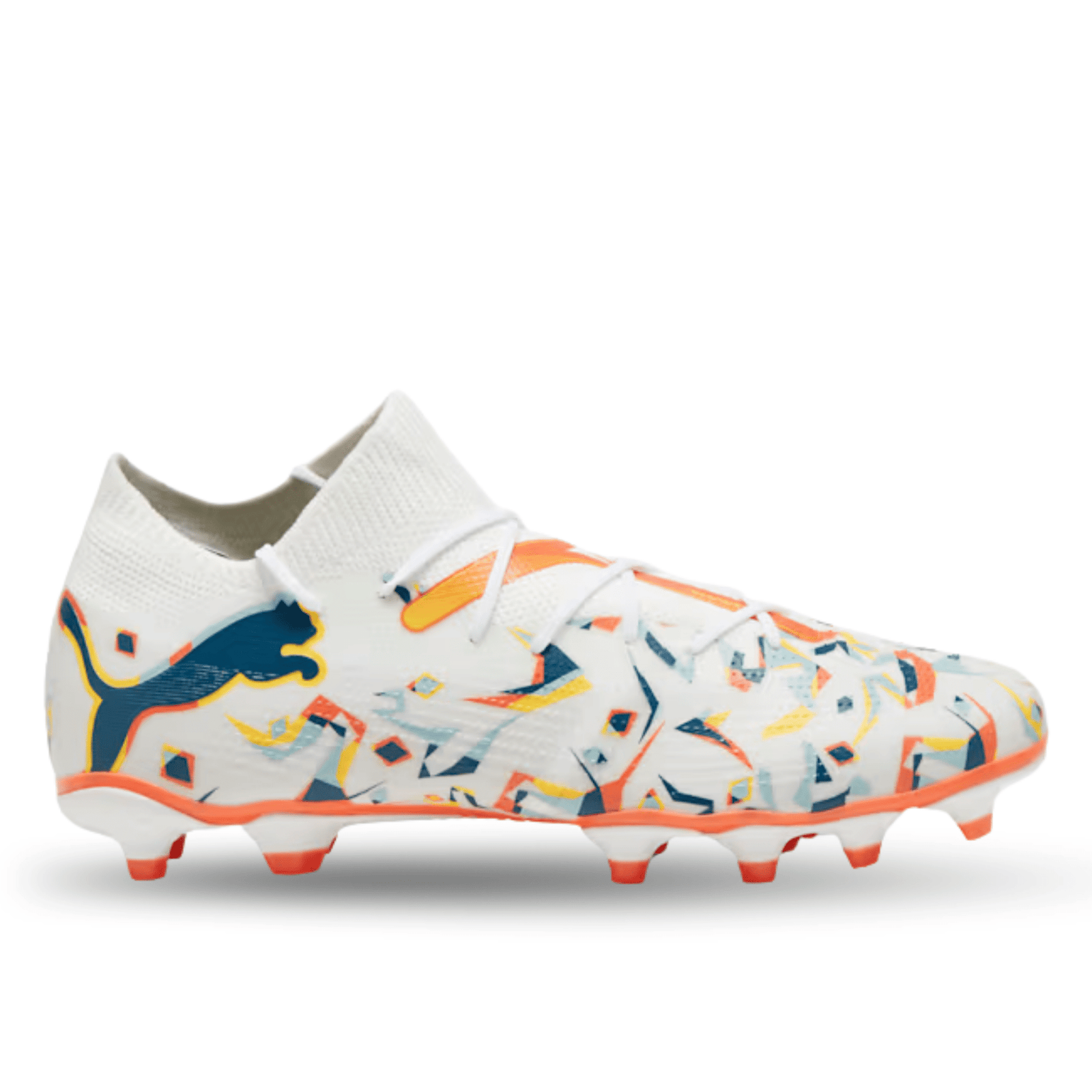 Puma Future 7 Match Creativity FG/AG Soccer Cleats (Puma White/Ocean Tropic) | SoccerWearhouse