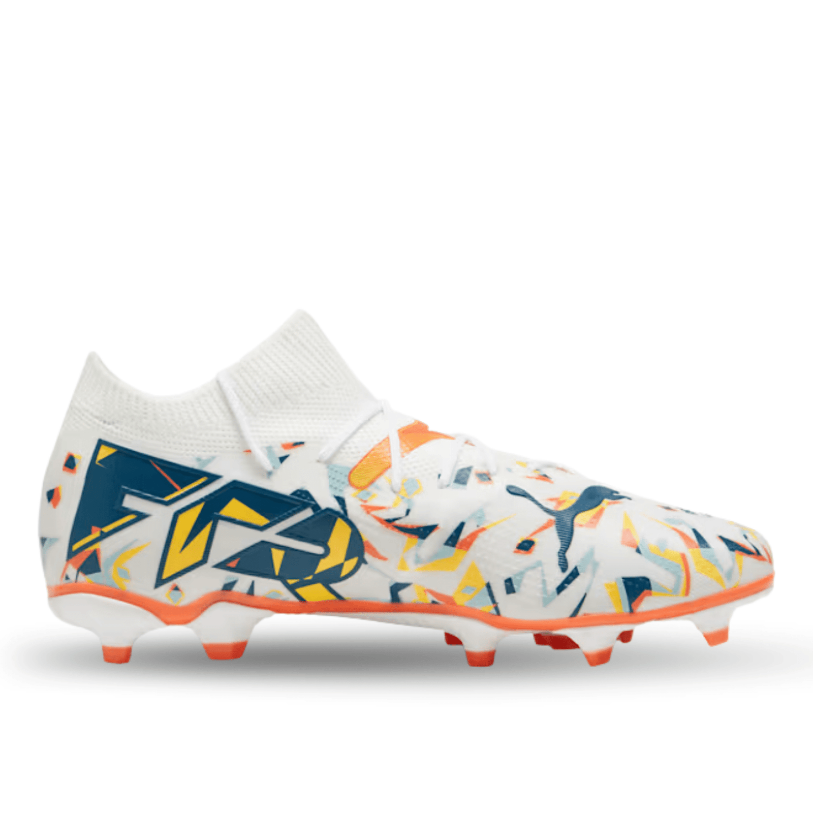 Puma Future 7 Match Creativity FG/AG Soccer Cleats (Puma White/Ocean Tropic) | SoccerWearhouse