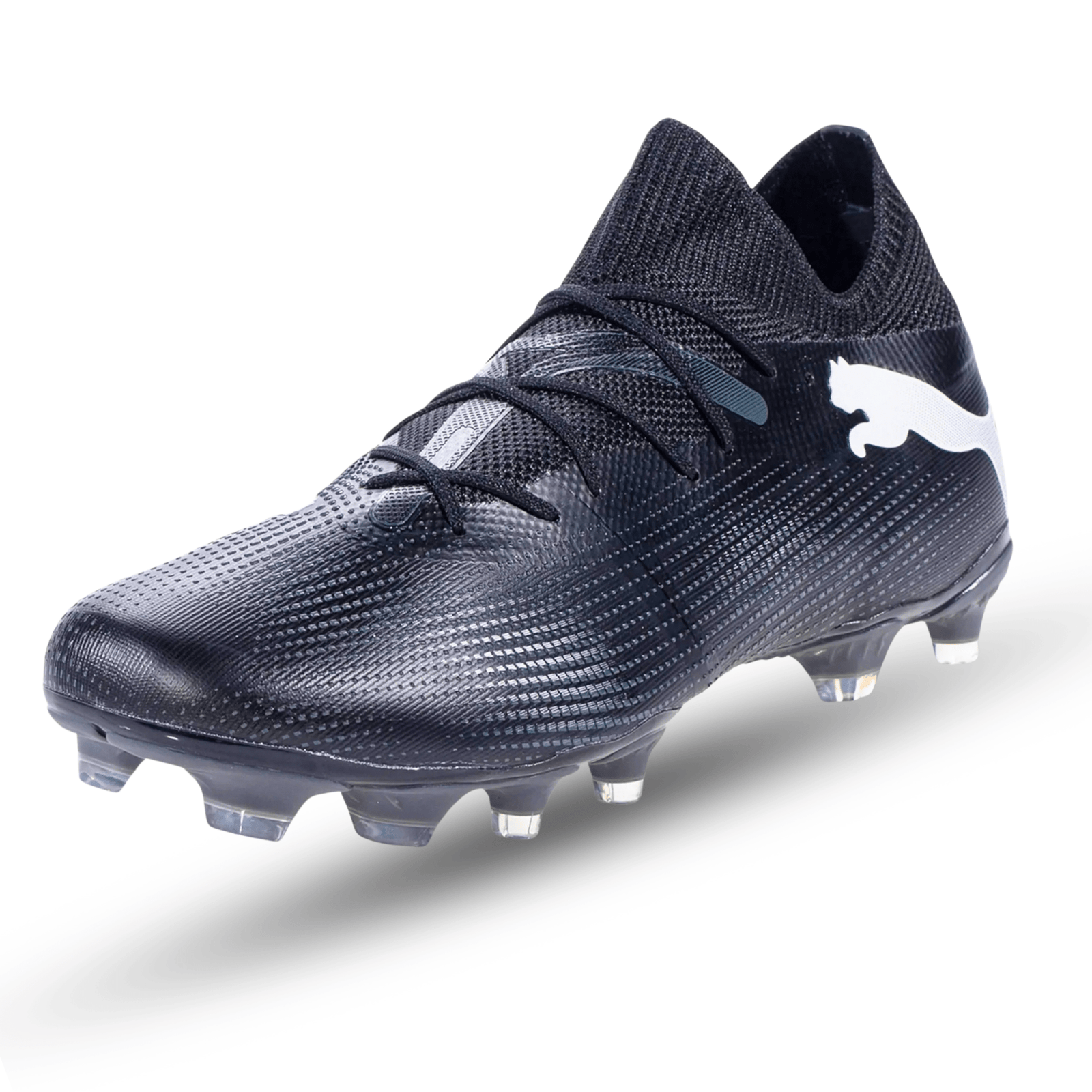 Puma Future 7 Match FG/AG Soccer Cleats (Puma Black/Puma White) | SoccerWearhouse
