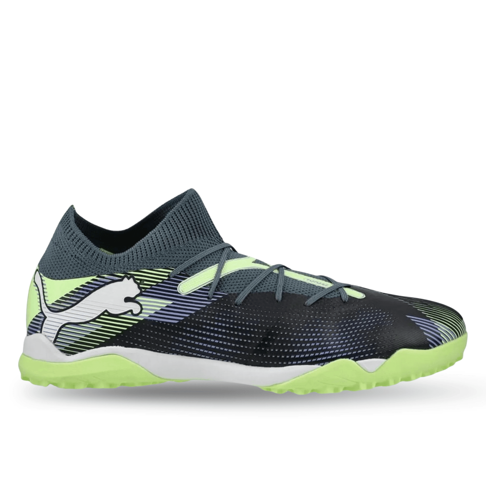 Puma Future 7 Match Turf Soccer Shoes (Gray Skies/Fizzy Apple) | SoccerWearhouse