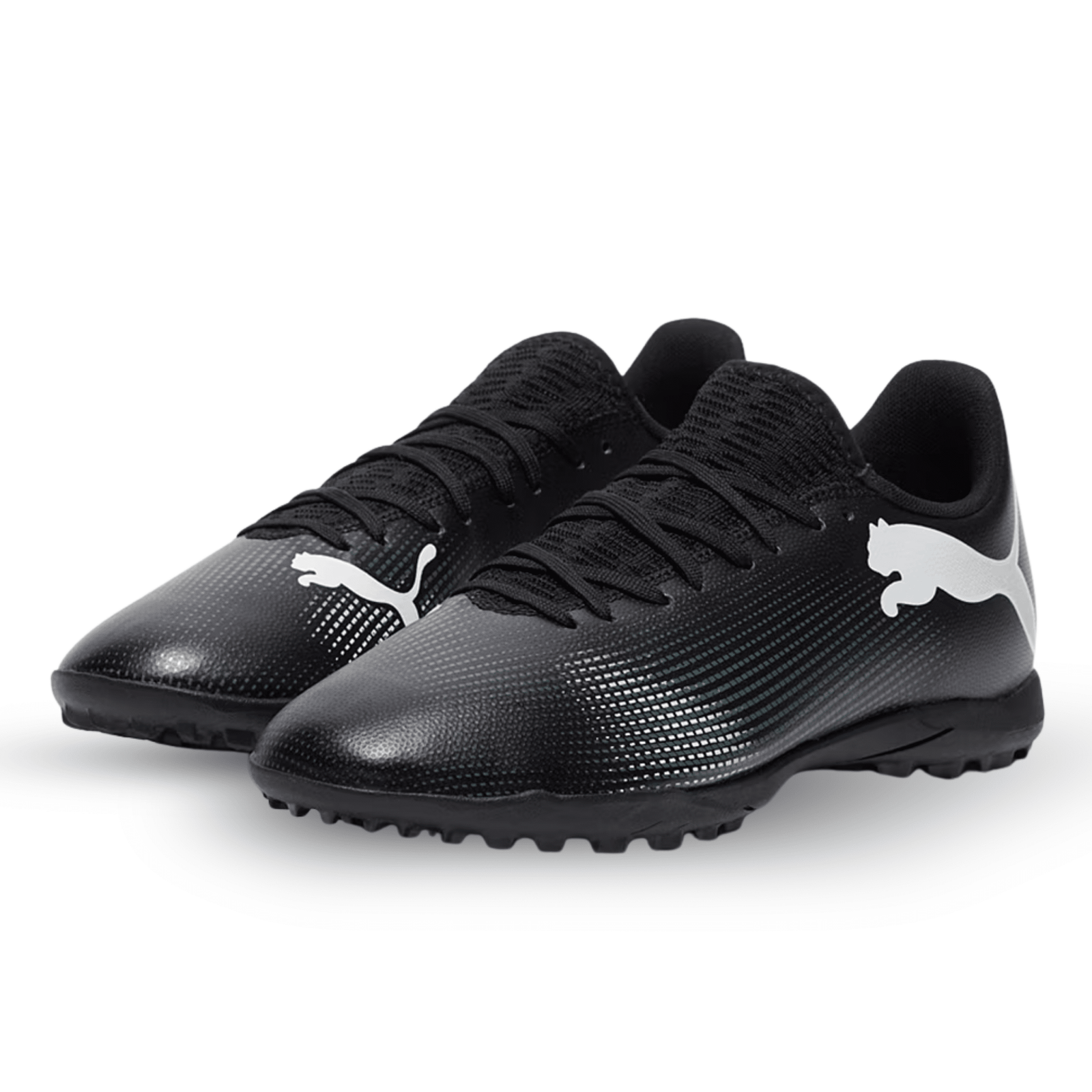 Puma Future 7 Play Turf Soccer Shoes (Puma Black/Puma White) | SoccerWearhouse