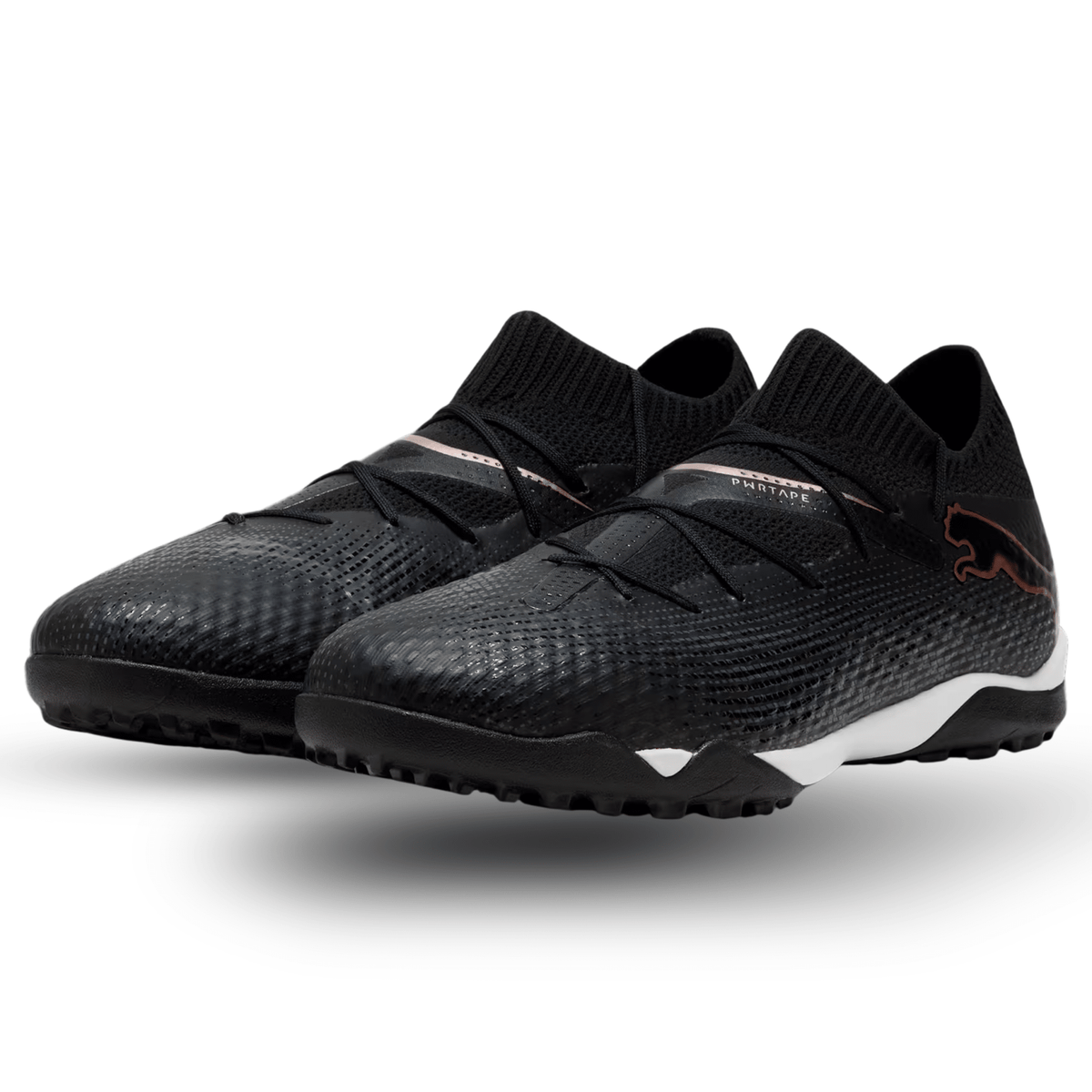 Puma Future 7 Pro Cage Turf Soccer Shoes (Puma Black/Puma White) | SoccerWearhouse