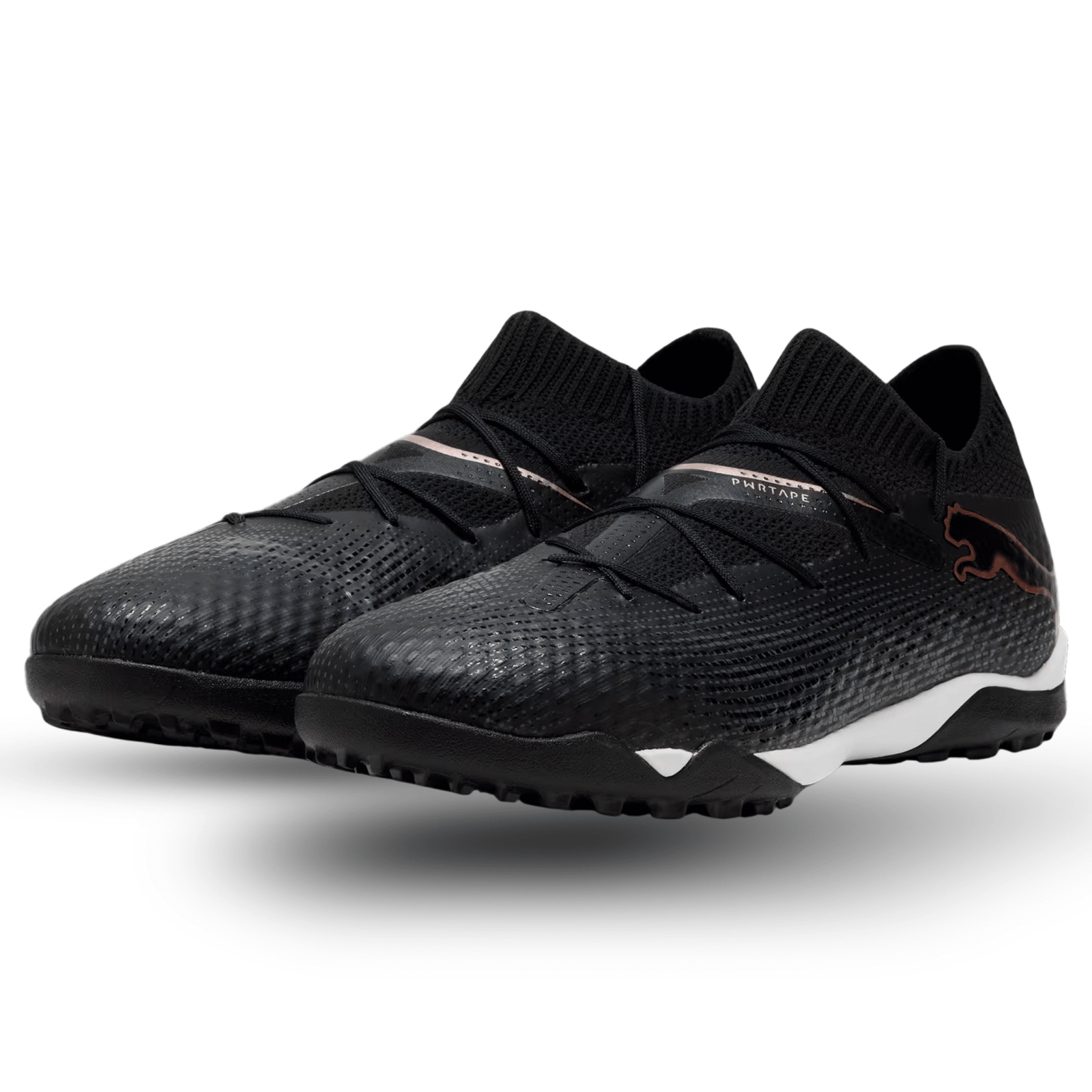 Puma Future 7 Pro Cage Turf Soccer Shoes (Puma Black/Puma White) | SoccerWearhouse
