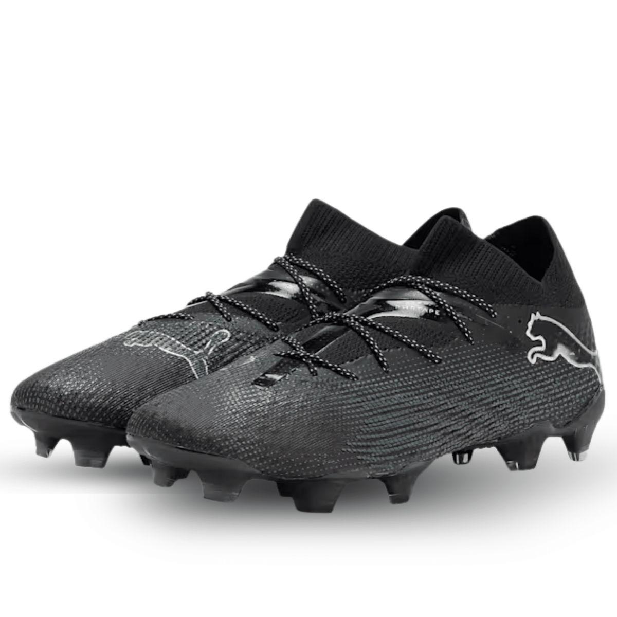 Puma Future 7 Ultimate FG/AG Soccer Cleats (Puma Black/Puma Silver) | SoccerWearhouse