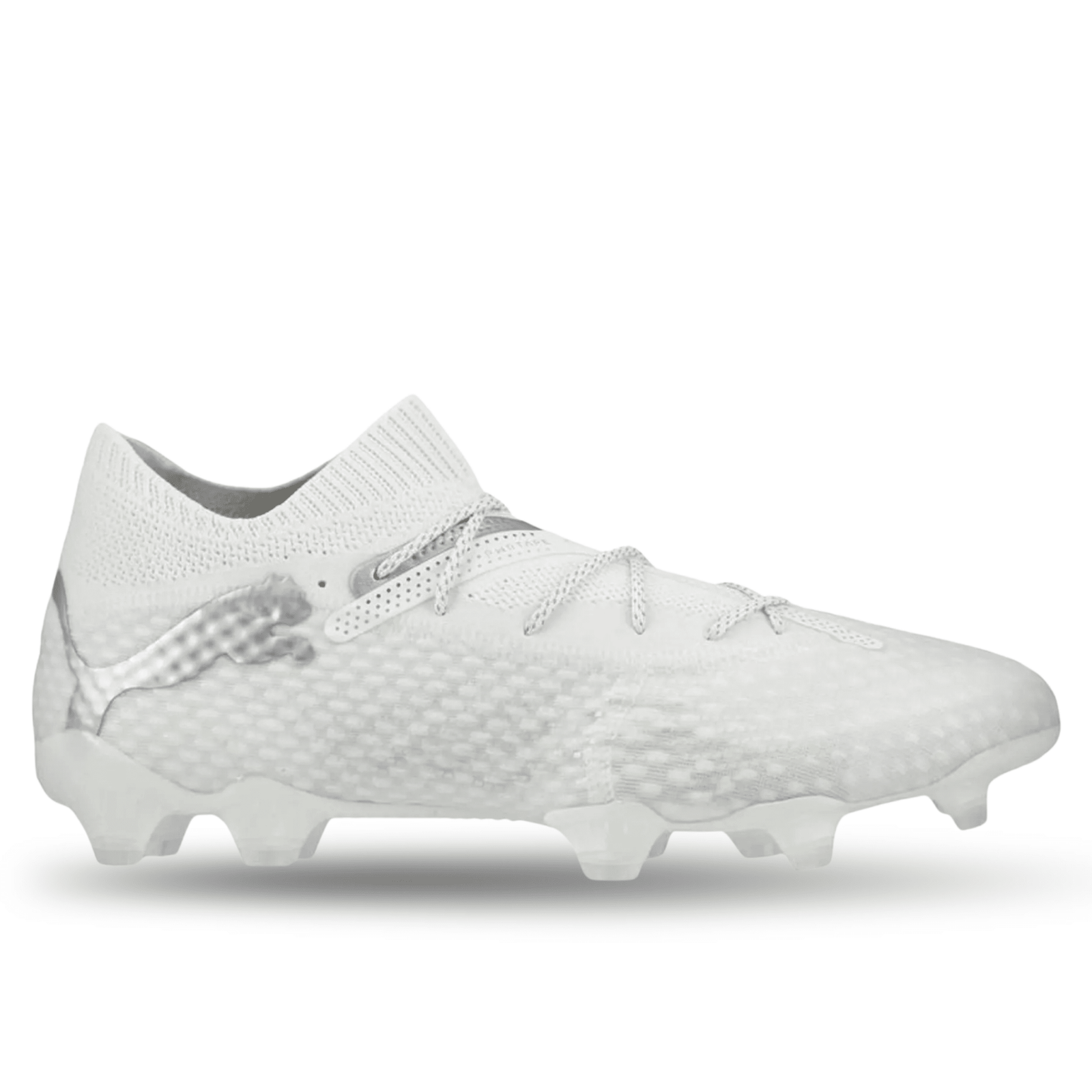 Puma Future 7 Ultimate FG/AG Soccer Cleats (Puma Silver/Puma White) | SoccerWearhouse