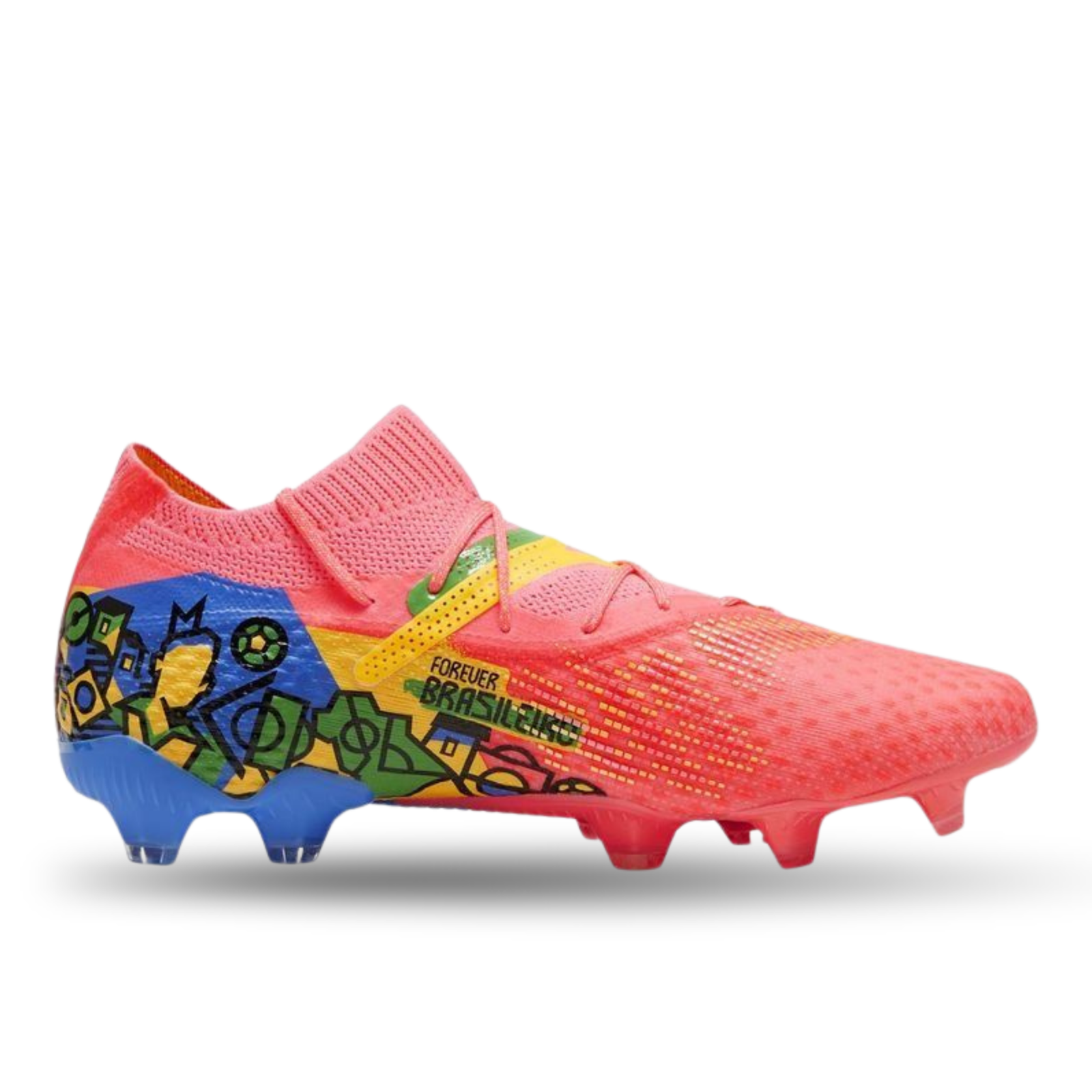 Puma Future 7 Ultimate Neymar Jr. FG/AG Soccer Cleats (Sunset Glow/Puma Black) | SoccerWearhouse
