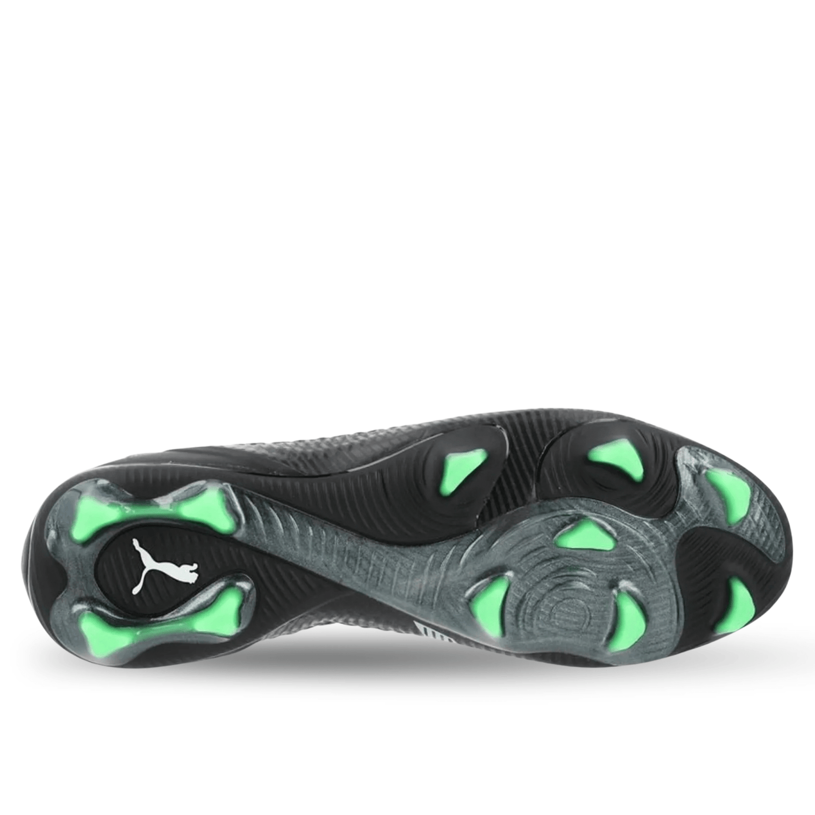 Puma Future 8 Ultimate FG Soccer Cleats (Black/Cool Grey/Fluo Green) | SoccerWearhouse