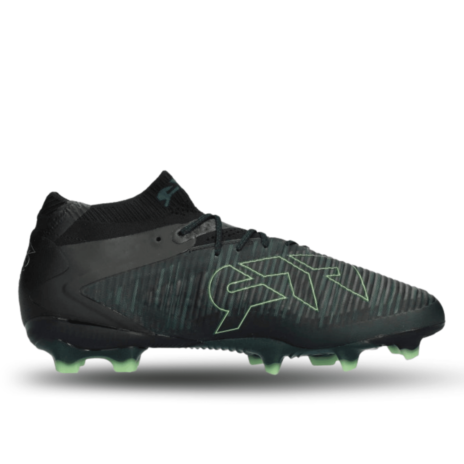 Puma Future 8 Ultimate Firm Ground Soccer Cleats (Black/Fizzy Light/Green) | SoccerWearhouse