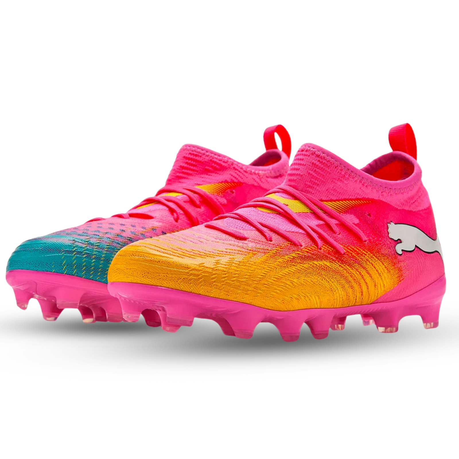 Puma Future 9 Match FG/AG Junior Soccer Cleats (Pink) | SoccerWearhouse