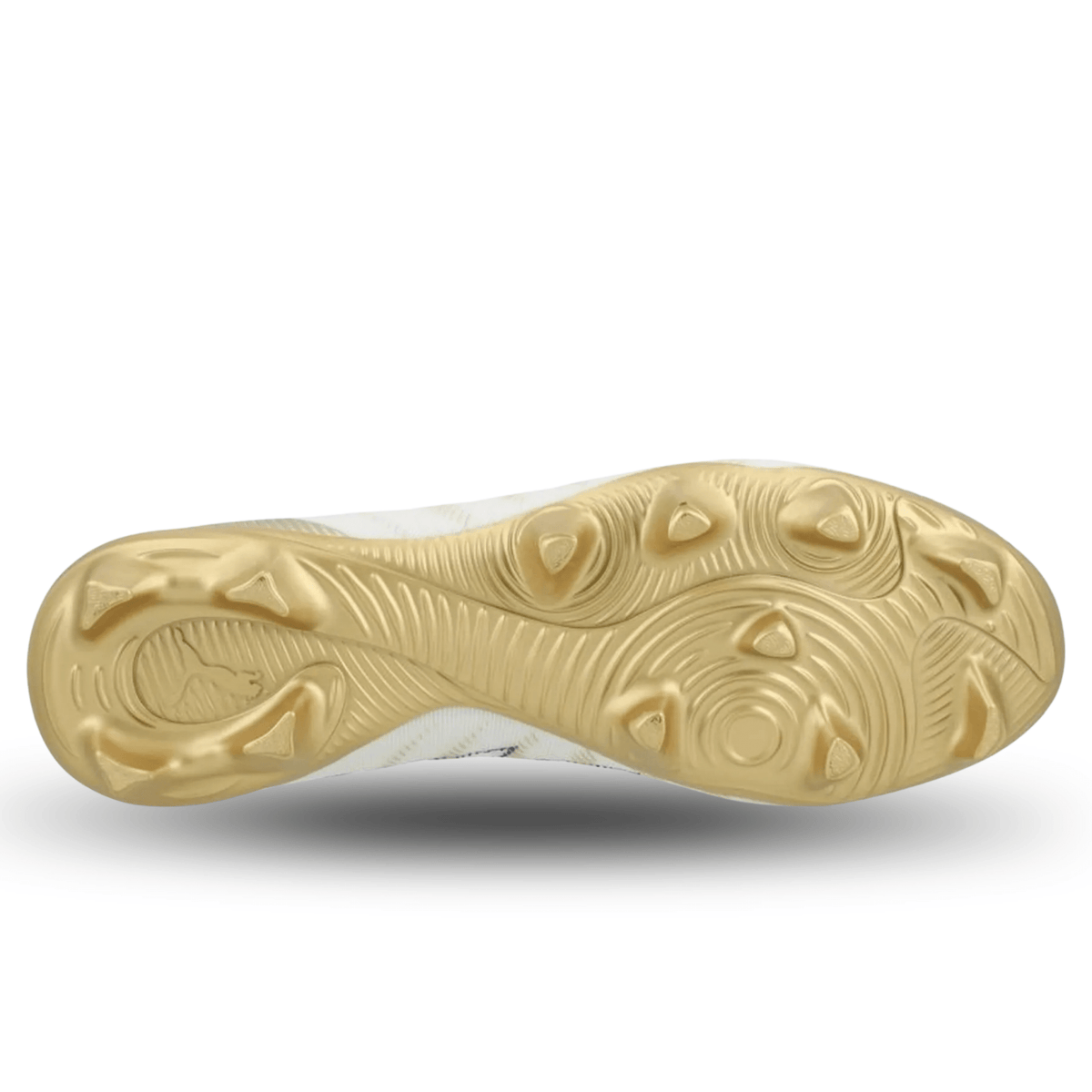Puma Future 9 Match FG/AG Soccer Cleats (White/Gold) | SoccerWearhouse