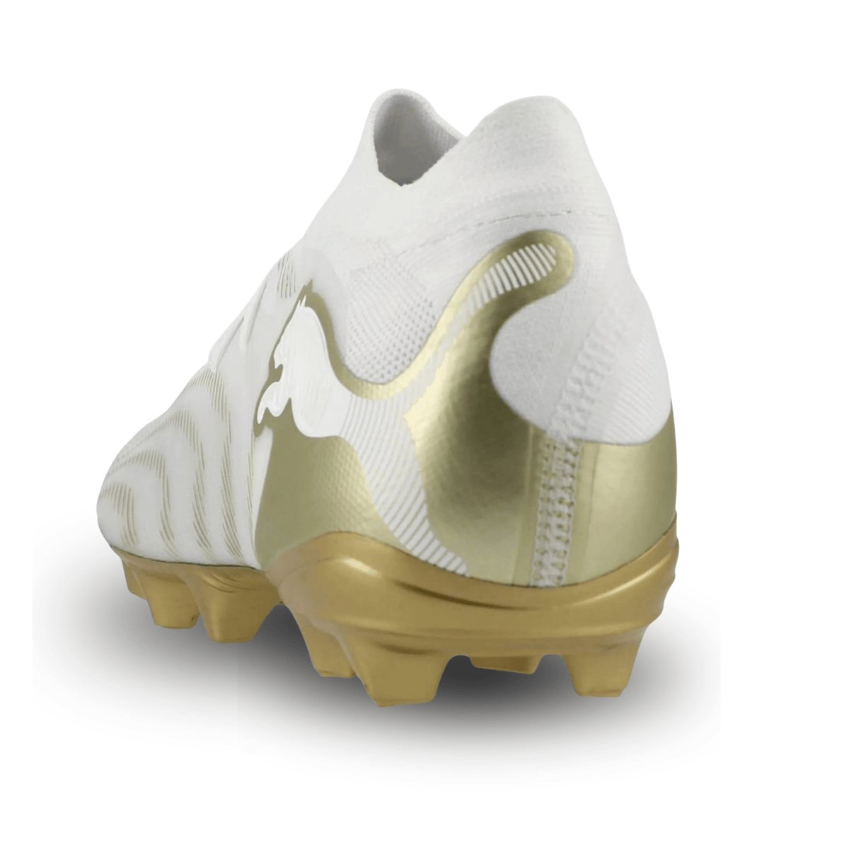 Puma Future 9 Pro FG/AG Soccer Cleats (White/Gold) | SoccerWearhouse