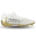 Puma Future 9 Pro FG/AG Soccer Cleats (White/Gold)