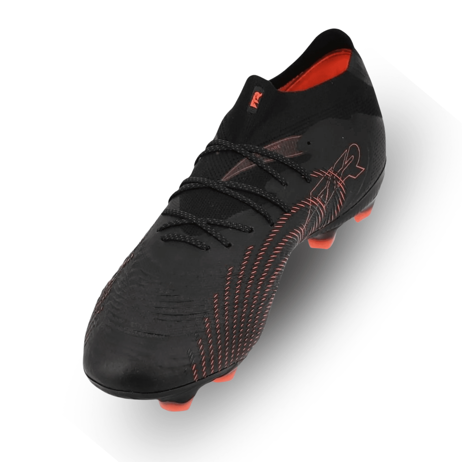 PUMA Future 9 Ultimate FG Soccer Cleats (Puma Black/Glowing Red/Gray) | SoccerWearhouse