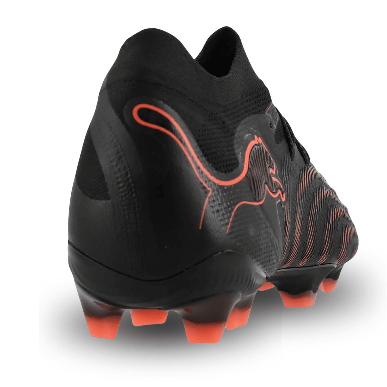 PUMA Future 9 Ultimate FG Soccer Cleats (Puma Black/Glowing Red/Gray) | SoccerWearhouse