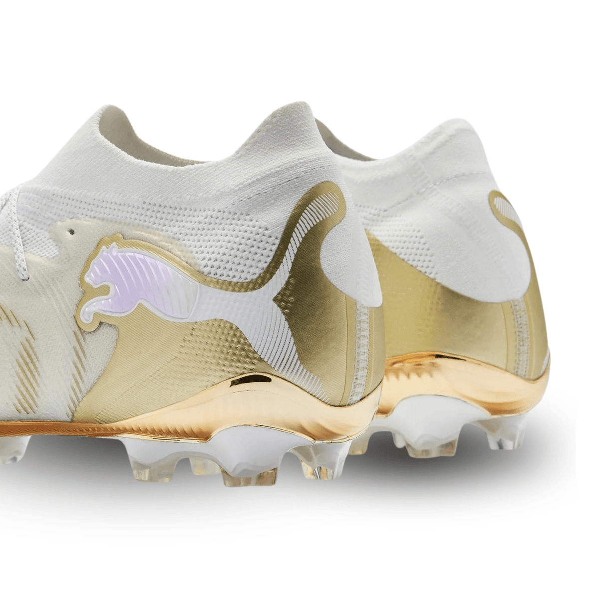 Puma Future 9 Ultimate FG Soccer Cleats (White/Gold) | SoccerWearhouse