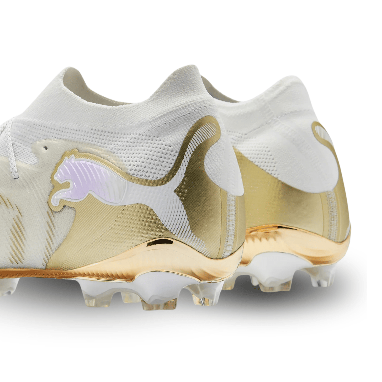 Puma Future 9 Ultimate FG Soccer Cleats (White/Gold) | SoccerWearhouse